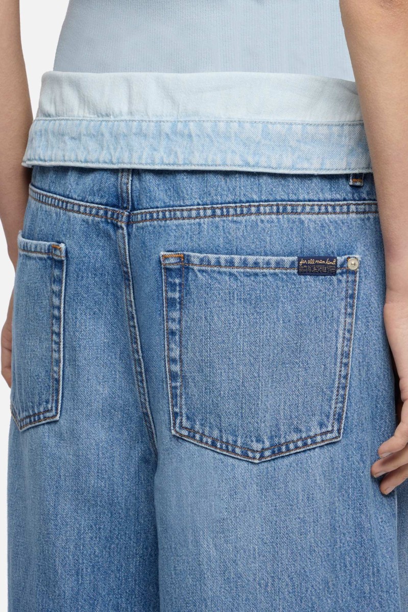 SZEROKIE JEANSY NISKI STAN 7 FOR ALL MANKIND  gdynia