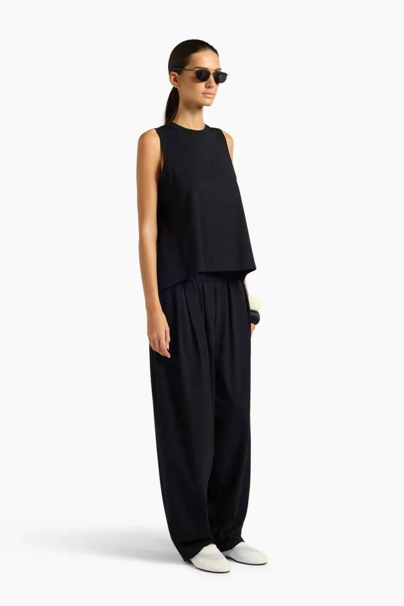 LUŹNE CZARNE SPODNIE BALOON LIVIANA CONTI