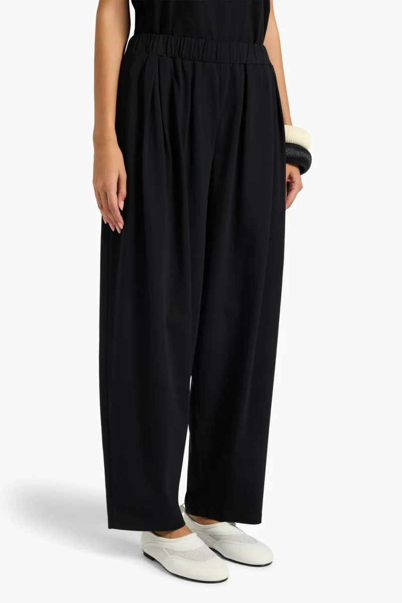 LUŹNE CZARNE SPODNIE BALOON LIVIANA CONTI