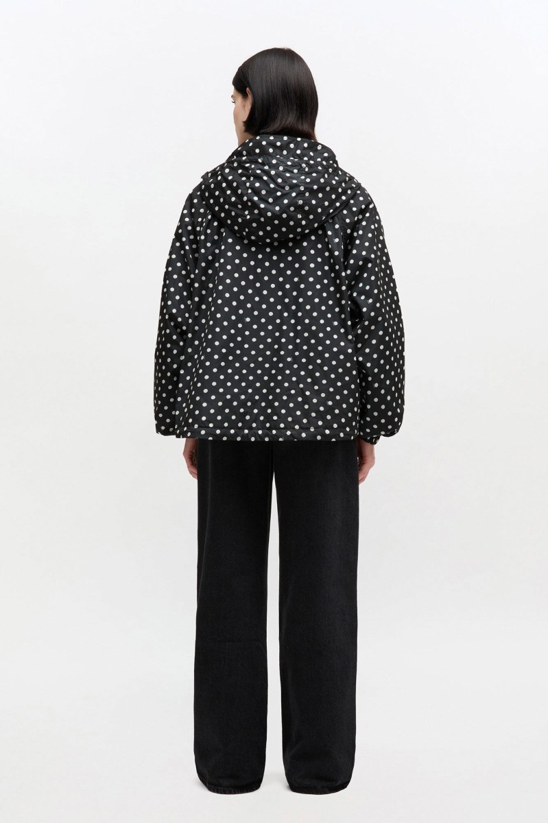 NYLONOWA KURTKA W GROCHY GANNI