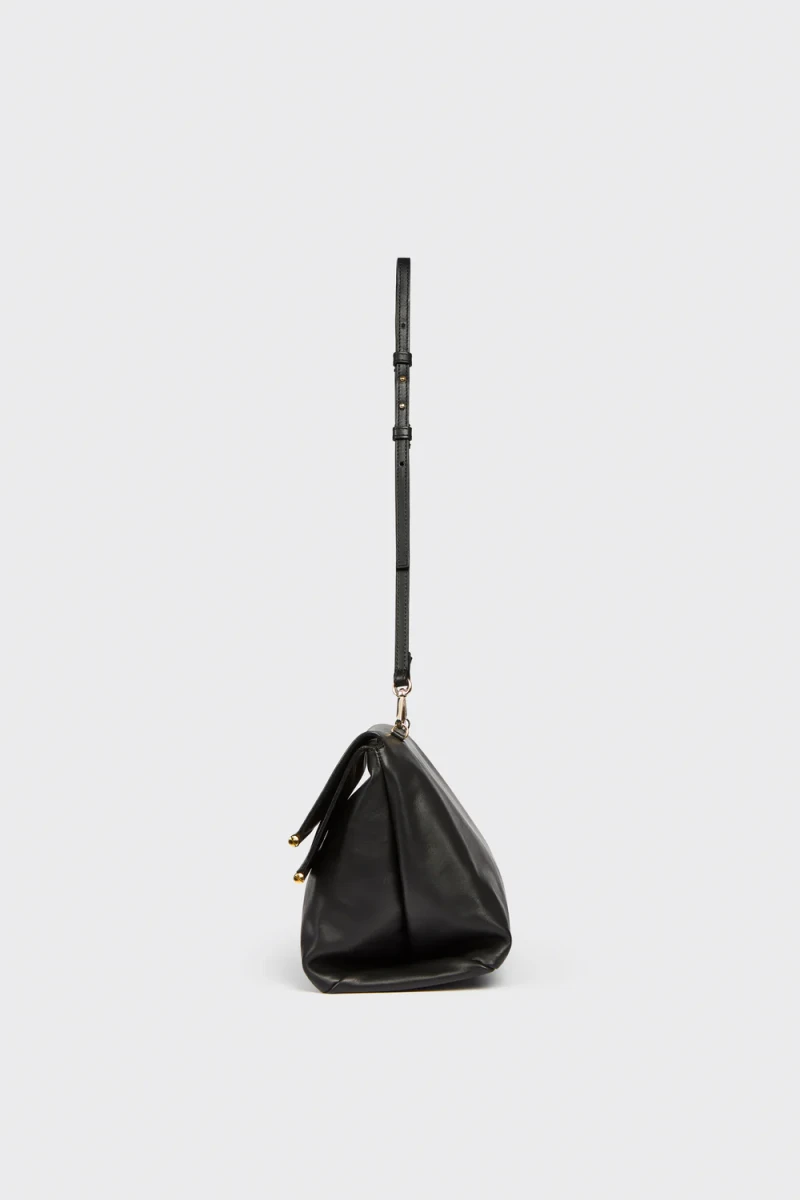 SKÓRZANA CZARNA TORBA CLUTCH LIVIANA CONTI