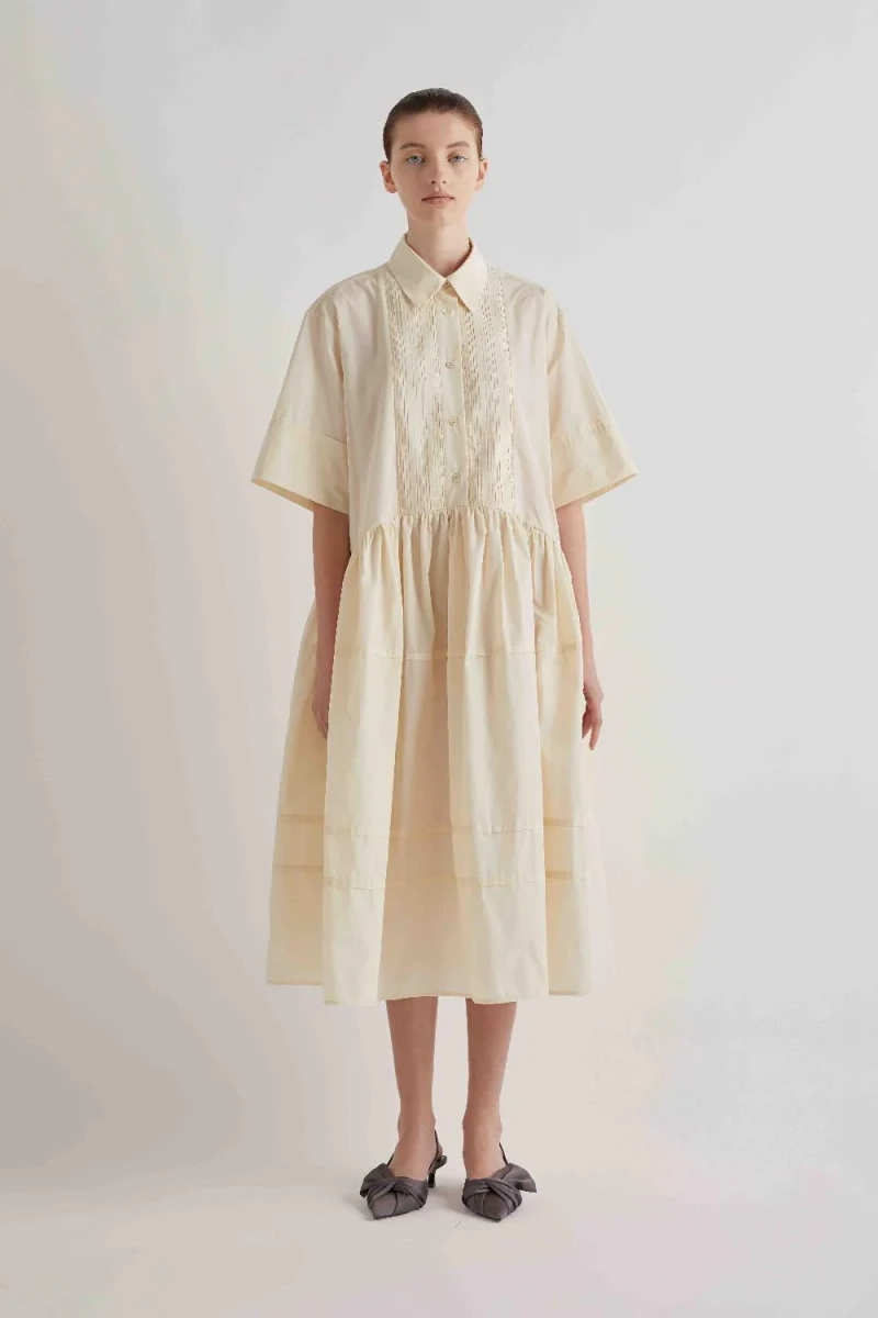 PASTELOWA OVERSIZE SUKIENKA MIDI MEIMEIJ