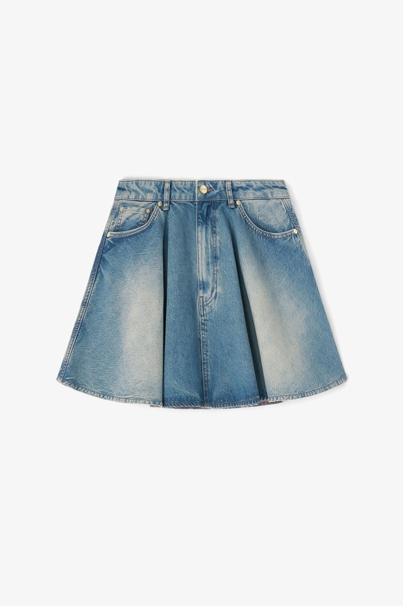 JEANSOWA SPÓDNICZKA MINI Z ORGANICZNEGO DENIMU GANNI