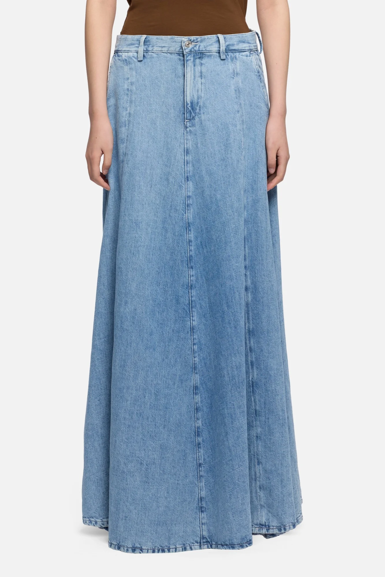 DŁUGA LEKKA SPÓDNICA DENIMOWA 7 FOR ALL MANKIND gdynia