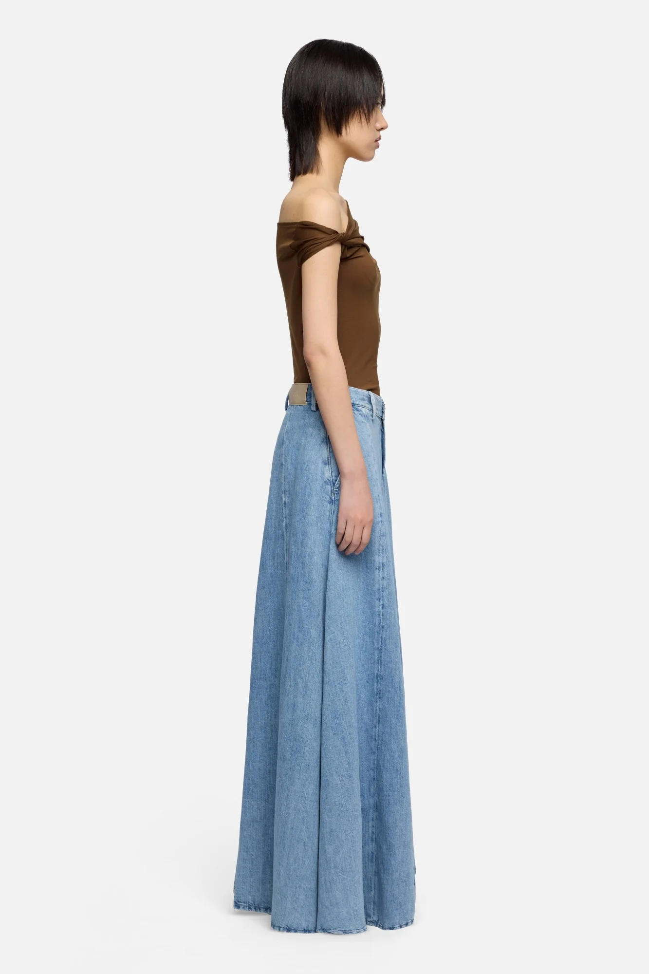 DŁUGA LEKKA SPÓDNICA DENIMOWA 7 FOR ALL MANKIND gdynia