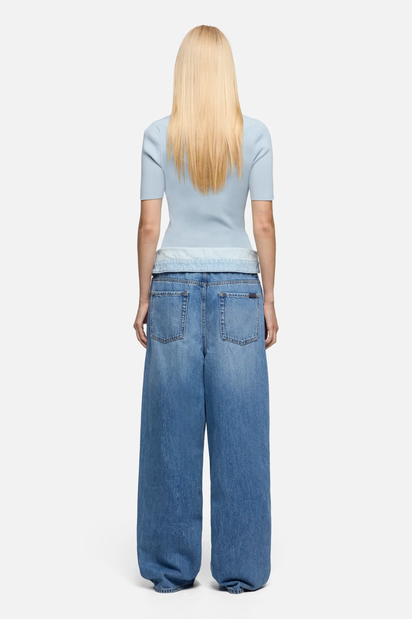 SZEROKIE JEANSY NISKI STAN 7 FOR ALL MANKIND  gdynia