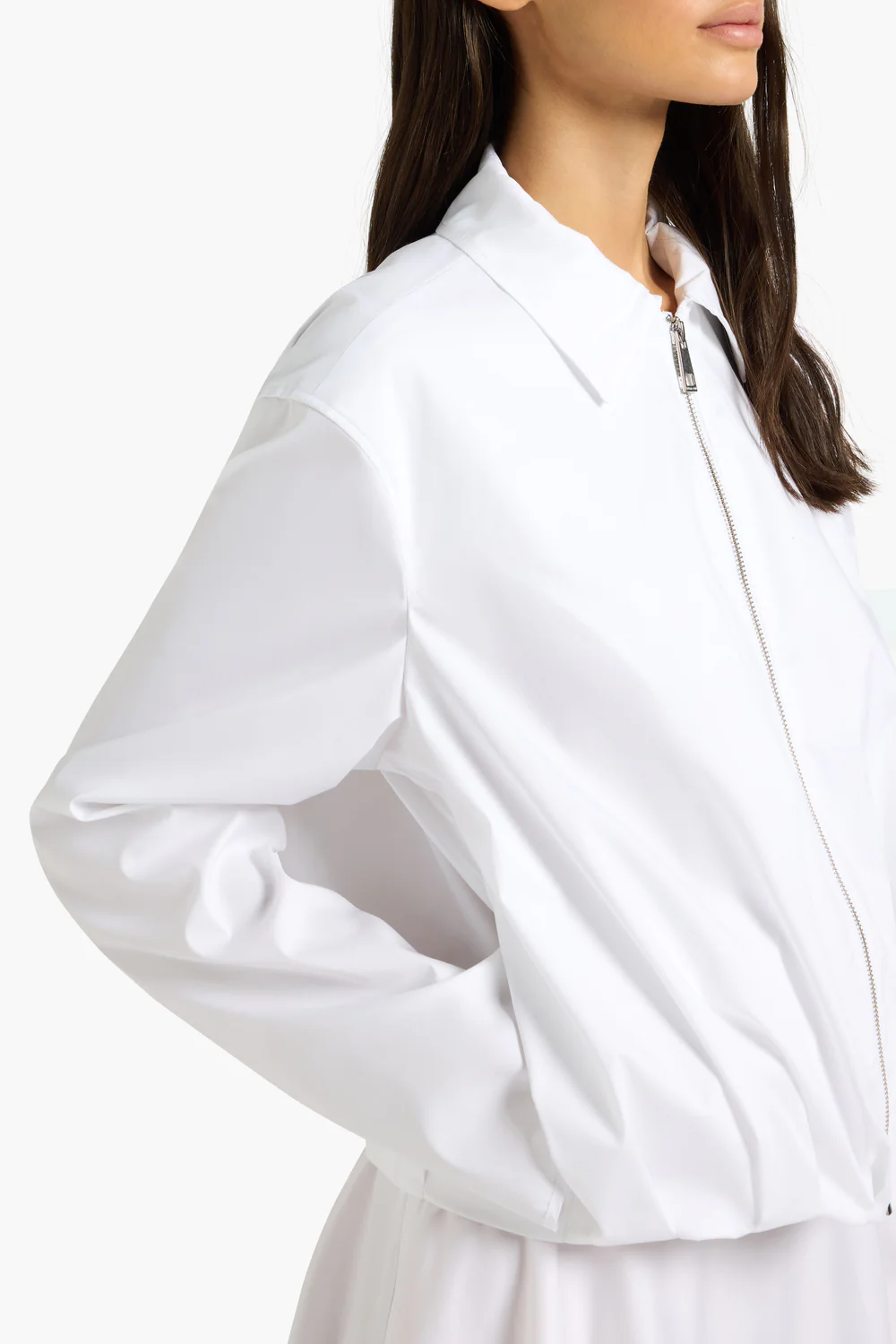 POPELINOWA BIAŁA BOMBERKA LIVIANA CONTI