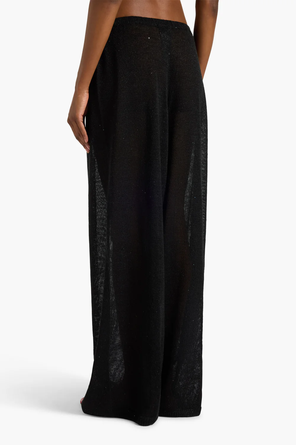 SPODNIE PALAZZO Z CEKINAMI LIVIANA CONTI