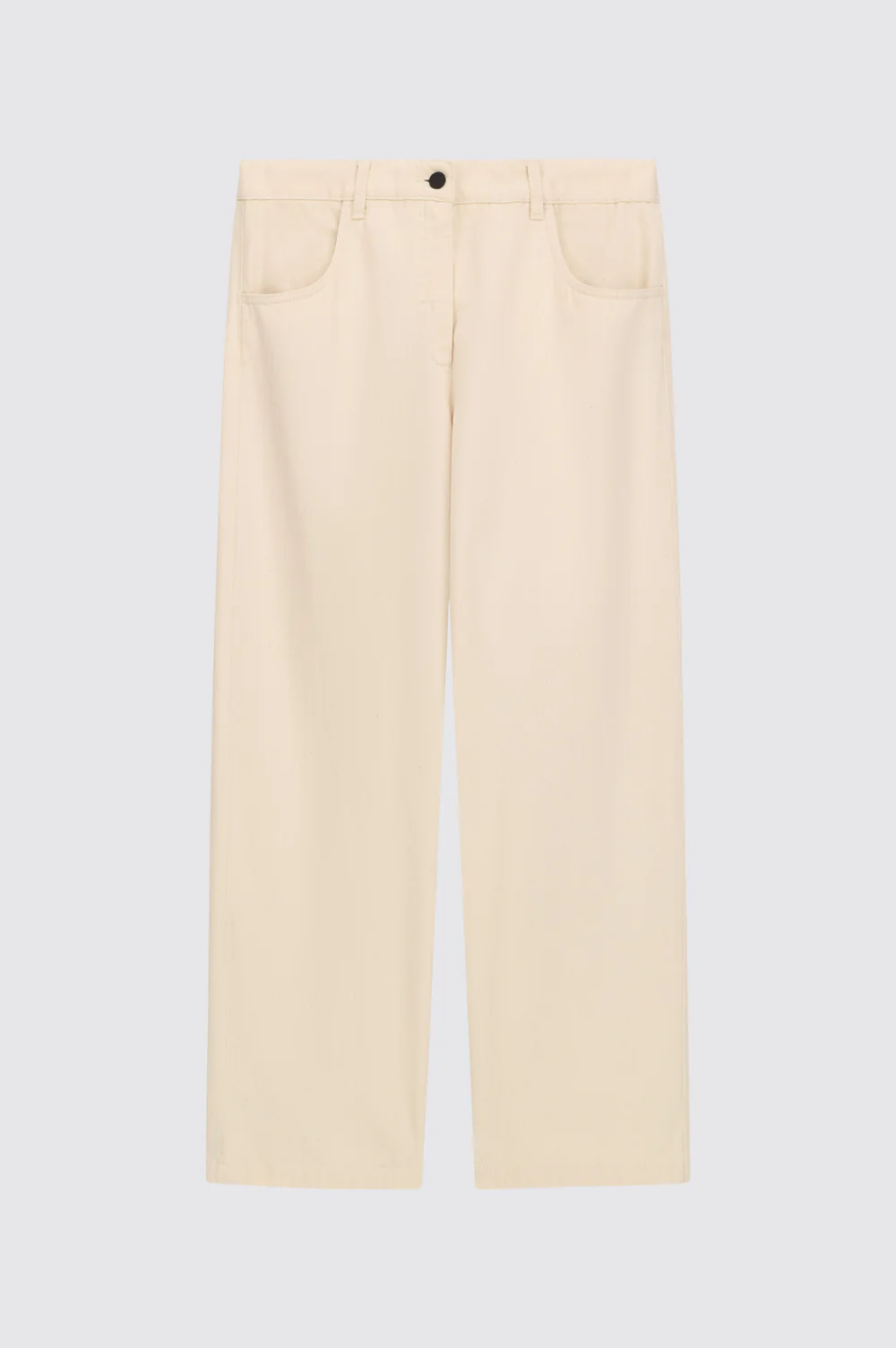 KREMOWE JEANSY O KLASYCZNYM KROJU LIVIANA CONTI