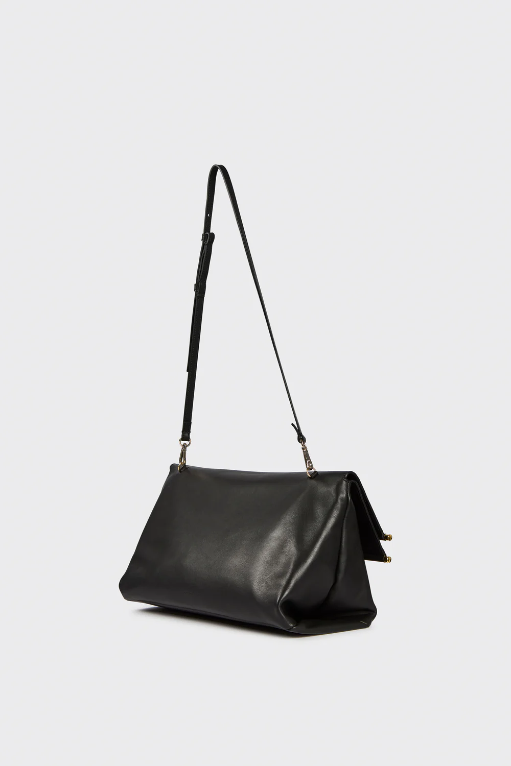 SKÓRZANA CZARNA TORBA CLUTCH LIVIANA CONTI