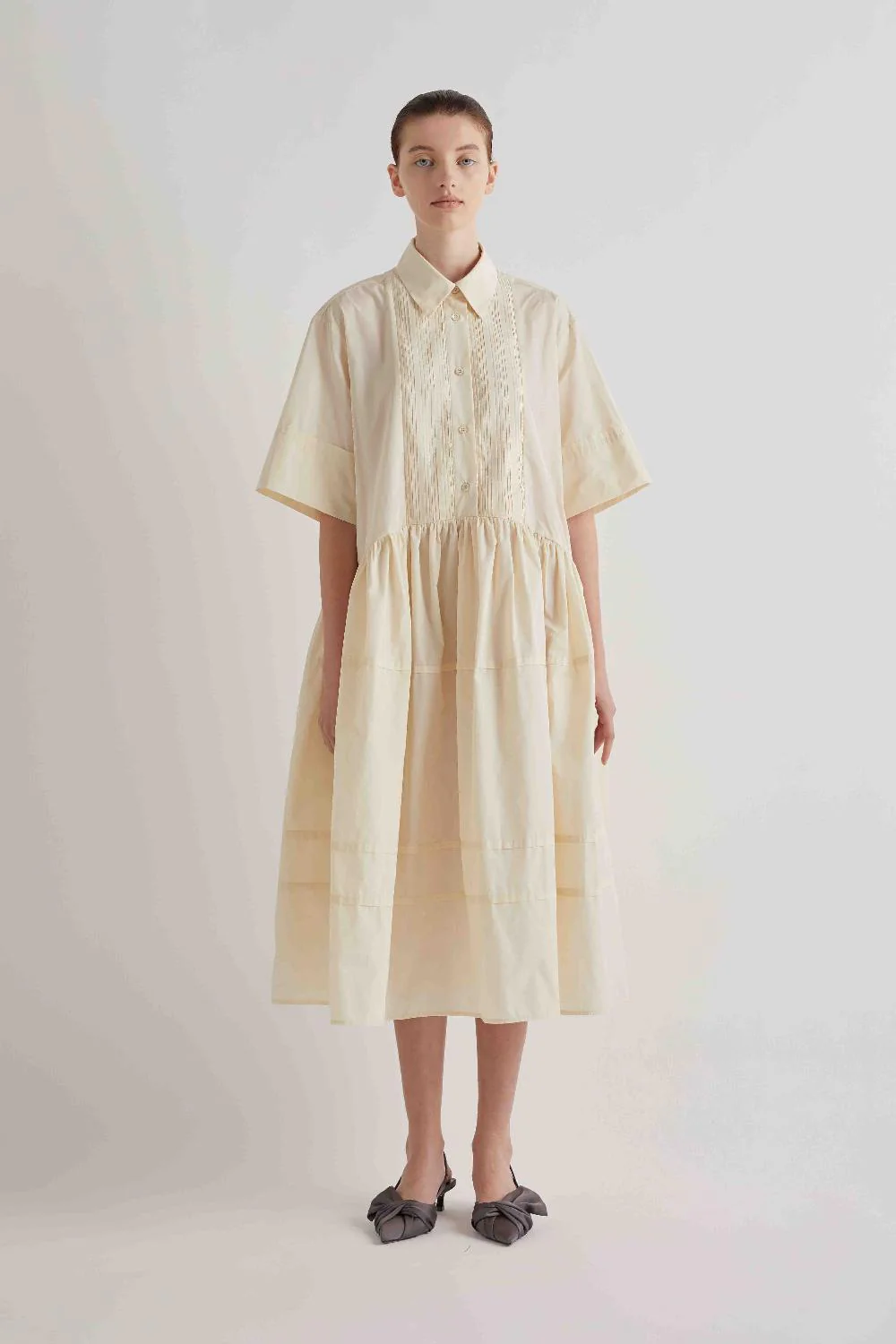 PASTELOWA OVERSIZE SUKIENKA MIDI MEIMEIJ