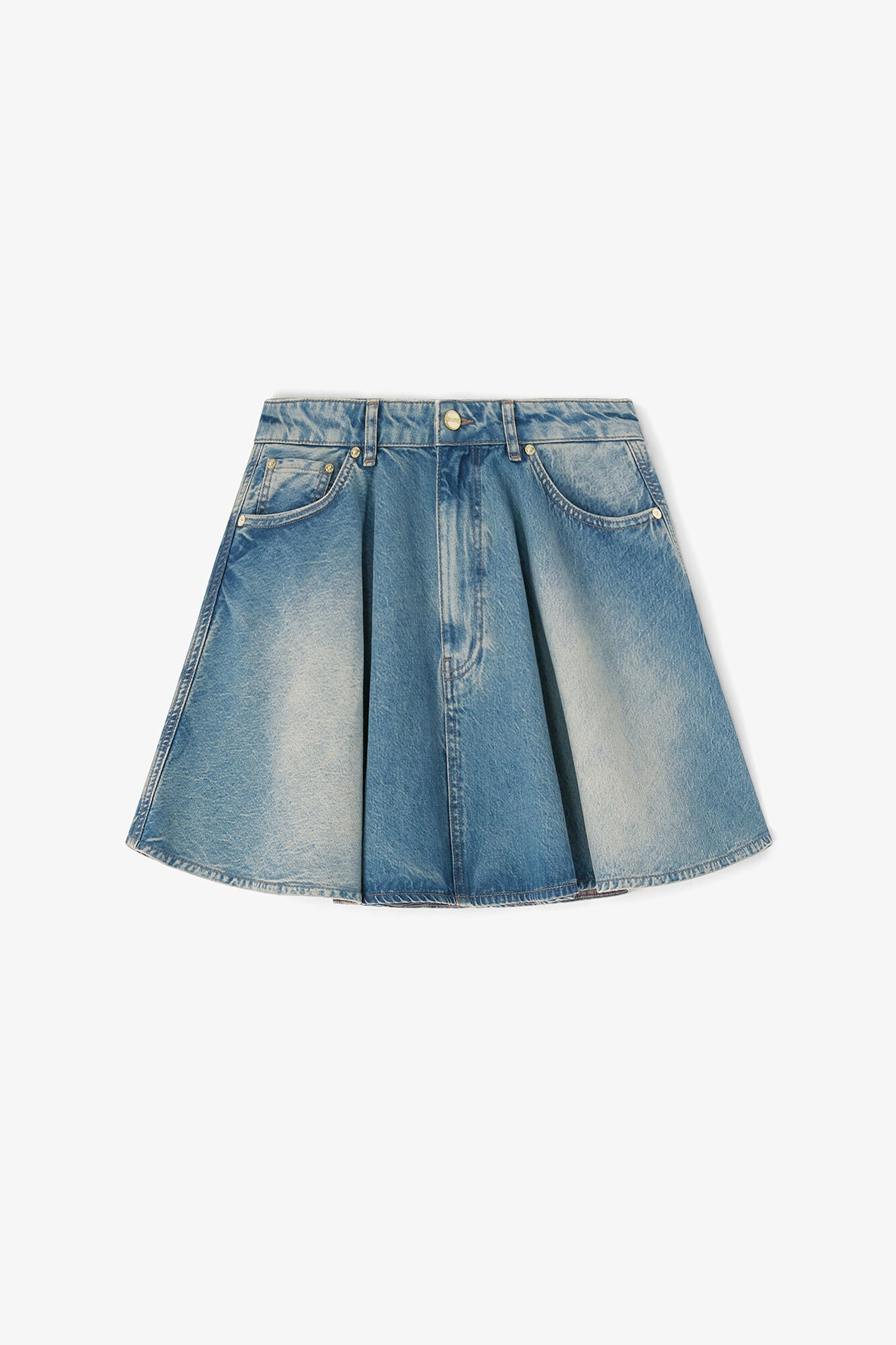 JEANSOWA SPÓDNICZKA MINI Z ORGANICZNEGO DENIMU GANNI