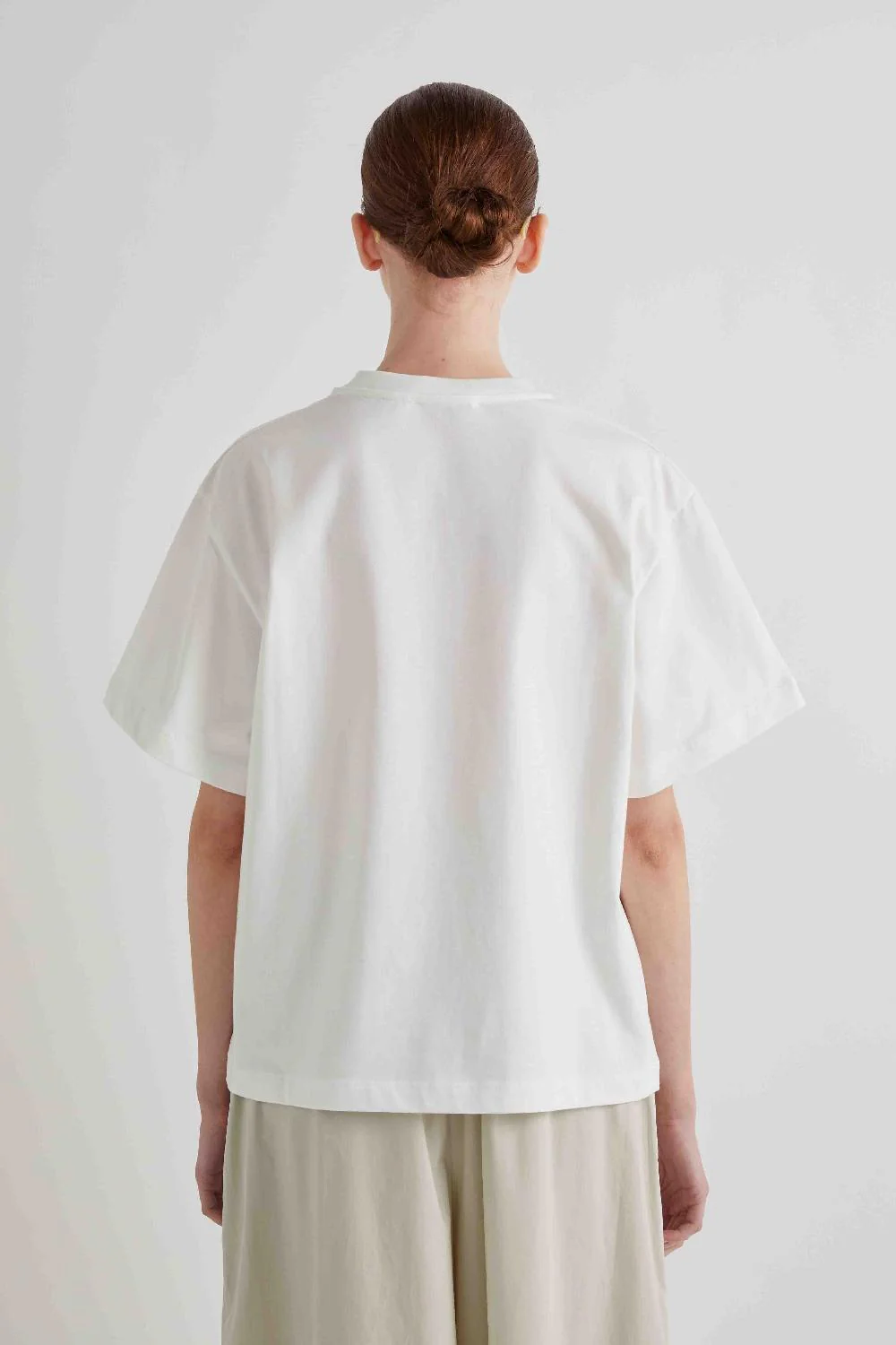 BAWEŁNIANY BIAŁY T-SHIRT MEIMEIJ