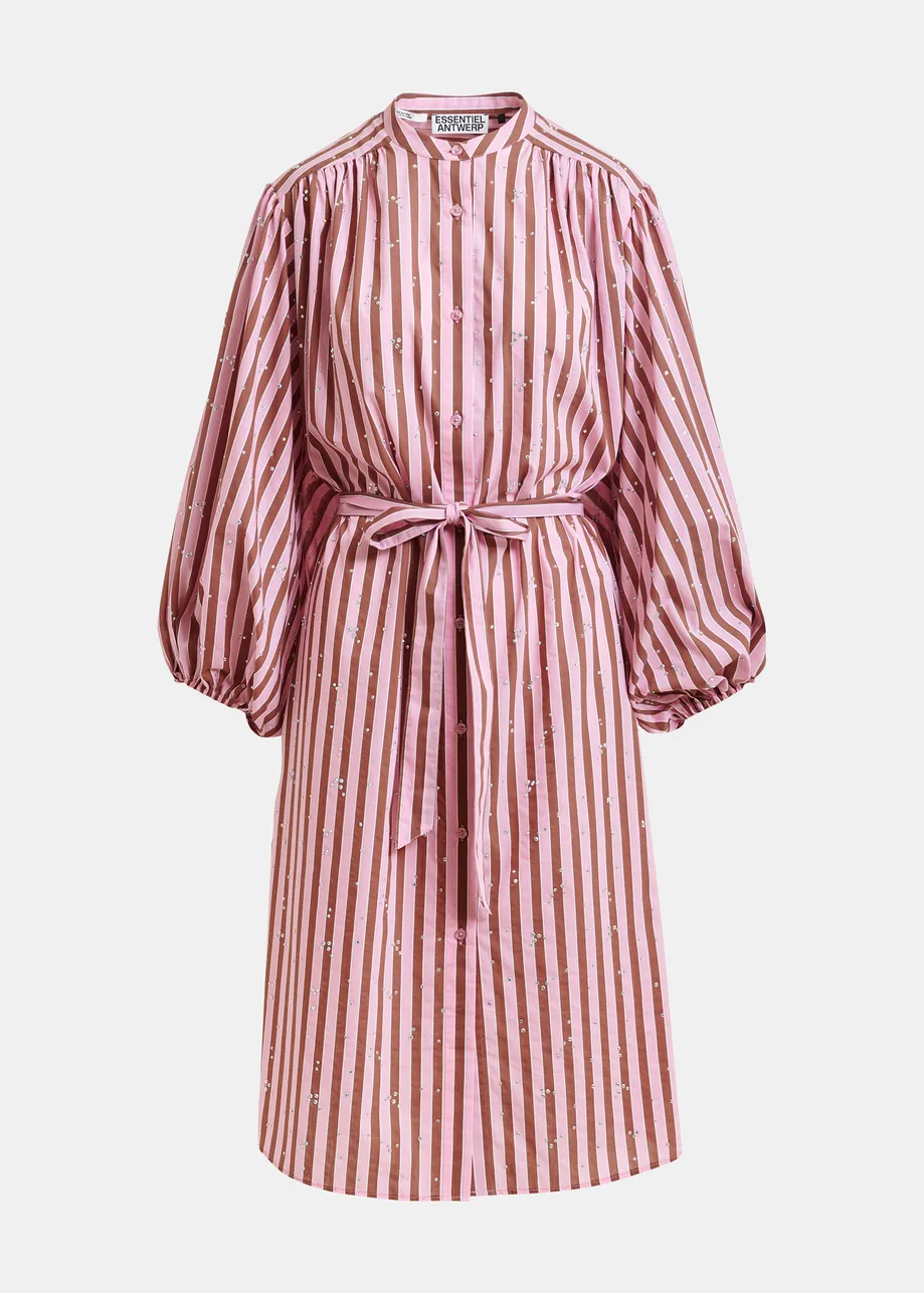 KOSZULOWA SUKIENKA OVERSIZE W PASKI ESSENTIEL ANTWERP