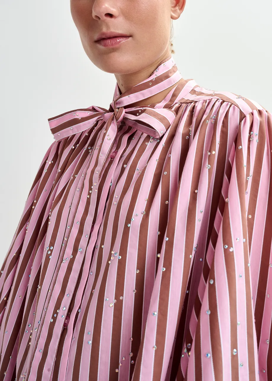 KOSZULOWA SUKIENKA OVERSIZE W PASKI ESSENTIEL ANTWERP