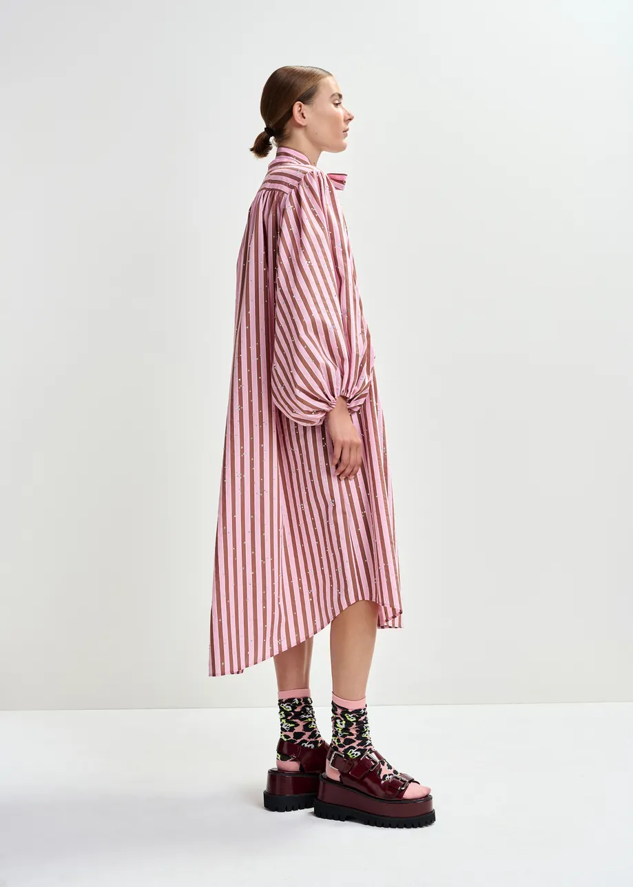 KOSZULOWA SUKIENKA OVERSIZE W PASKI ESSENTIEL ANTWERP