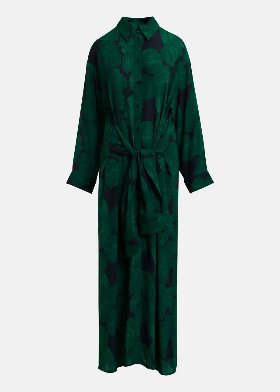 SUKIENKA MAXI Z PRINTEM W LIŚCIE ESSENTIEL ANTWERP